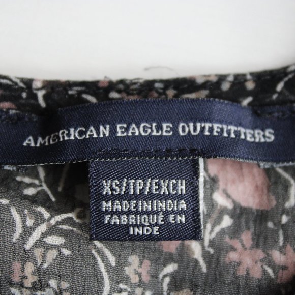 Sheer Black and Pink Floral Cold Shoulder Ruffle Top - Picture 6 of 7